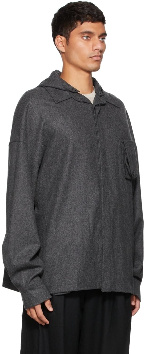 혜인서 울 후드 셔츠 상품이미지1