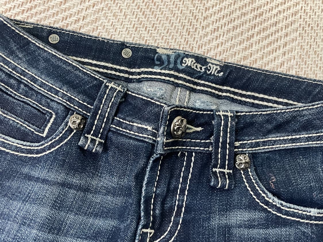 Miss me 미스미 별 스톤 자수 플레어 데님 팬츠 goa J03564 상품이미지9