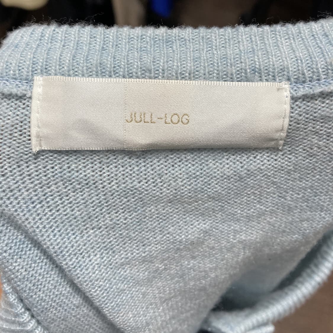 줄로그 여성니트가디건 라운드넥 L  상품이미지4