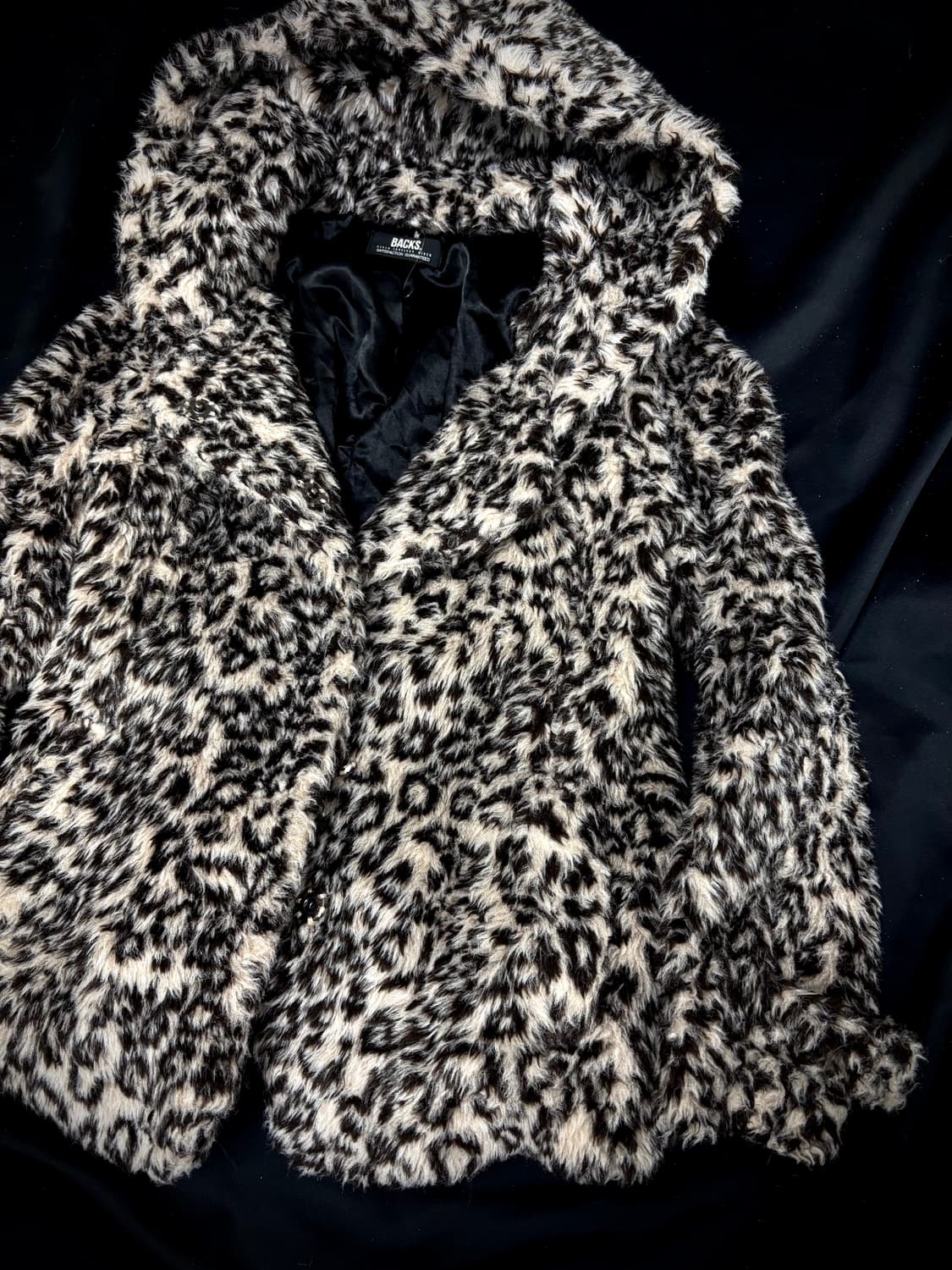 [BACKS] Leopard Fur Hoodie Jacket 상품이미지4