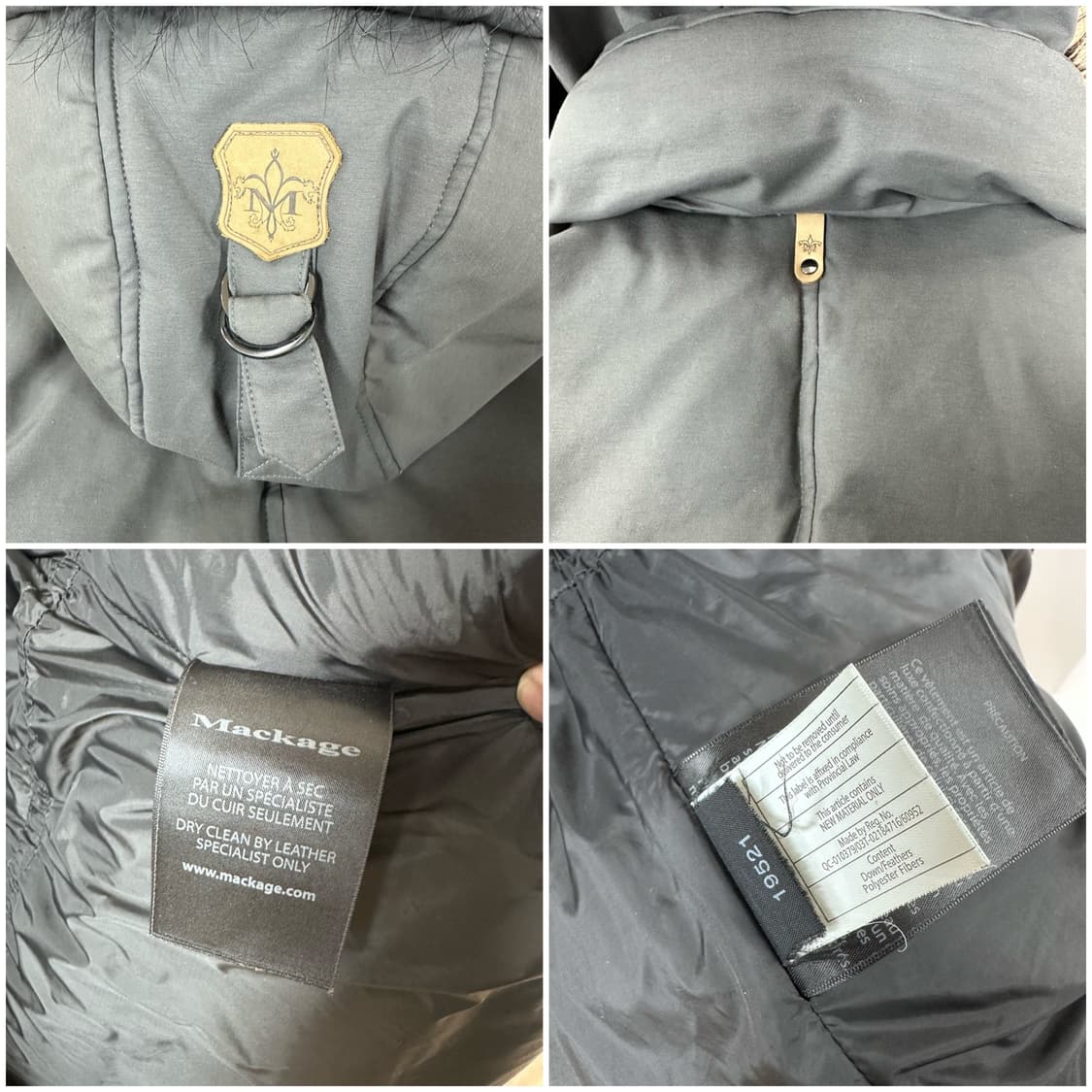 Mackage 맥케이지 다운패딩 점퍼 42사이즈 (정품) J21 상품이미지9