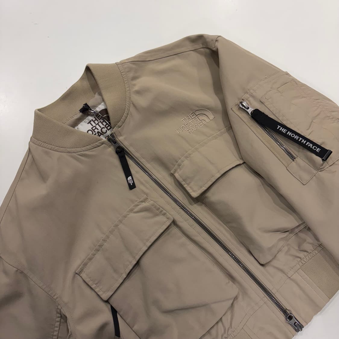 [90] 노스페이스 화이트라벨 우먼 밀턴 베이지 봄버 자켓 B720 상품이미지3