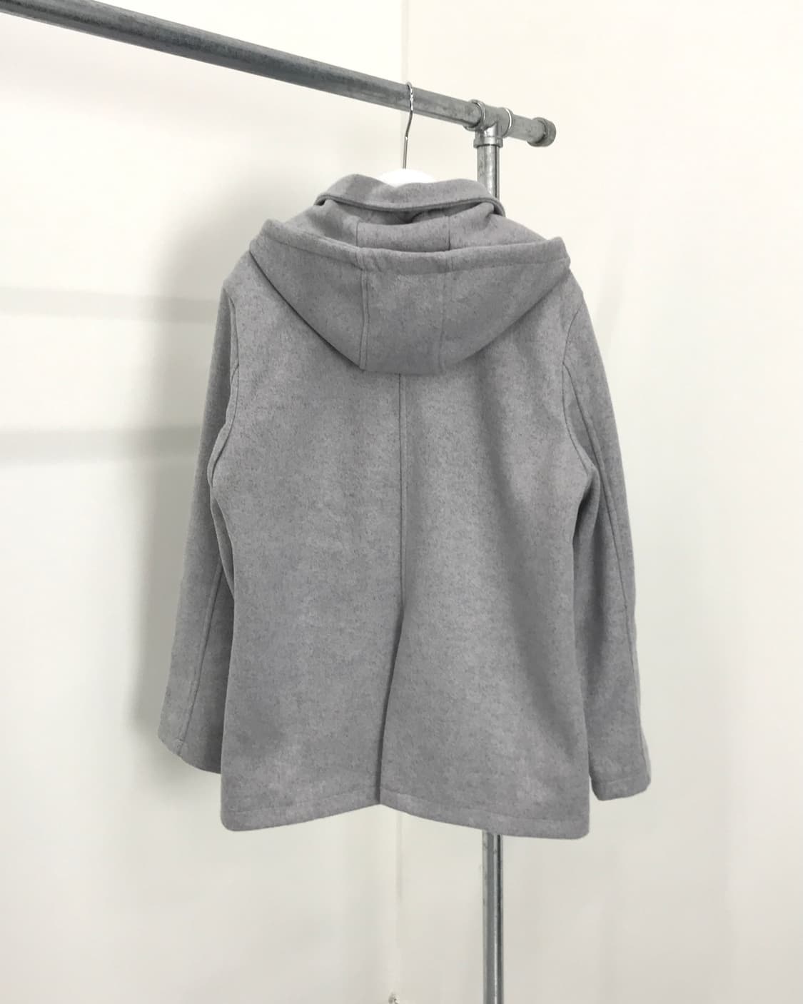La-gemme Light Gray Hooded Coat 상품이미지5