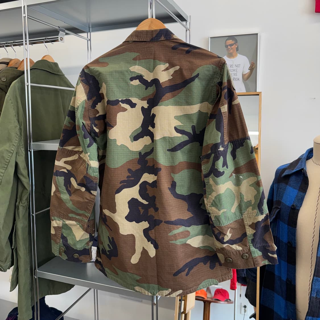 US Army 미군 우드랜드 카모 셔츠 자켓 (S) 상품이미지4