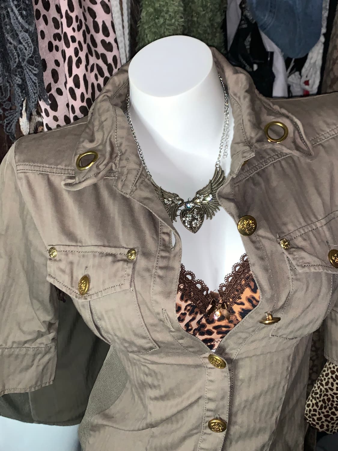 세실맥비 Y2k 오네갸루 카고 남방 상품이미지2