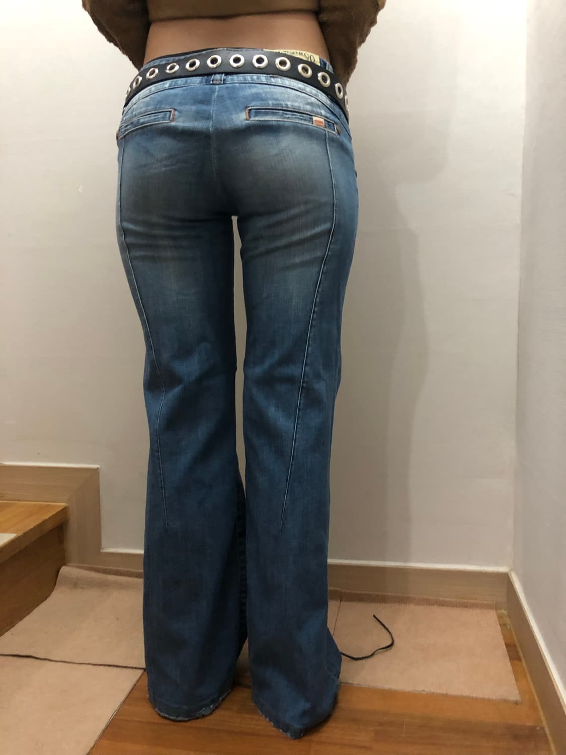 빈티지 버커루 데님 펑크 팬츠 상품이미지2