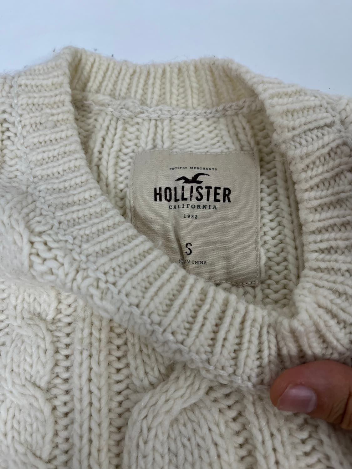 [S] 홀리스터 아이보리 니트 상품이미지4