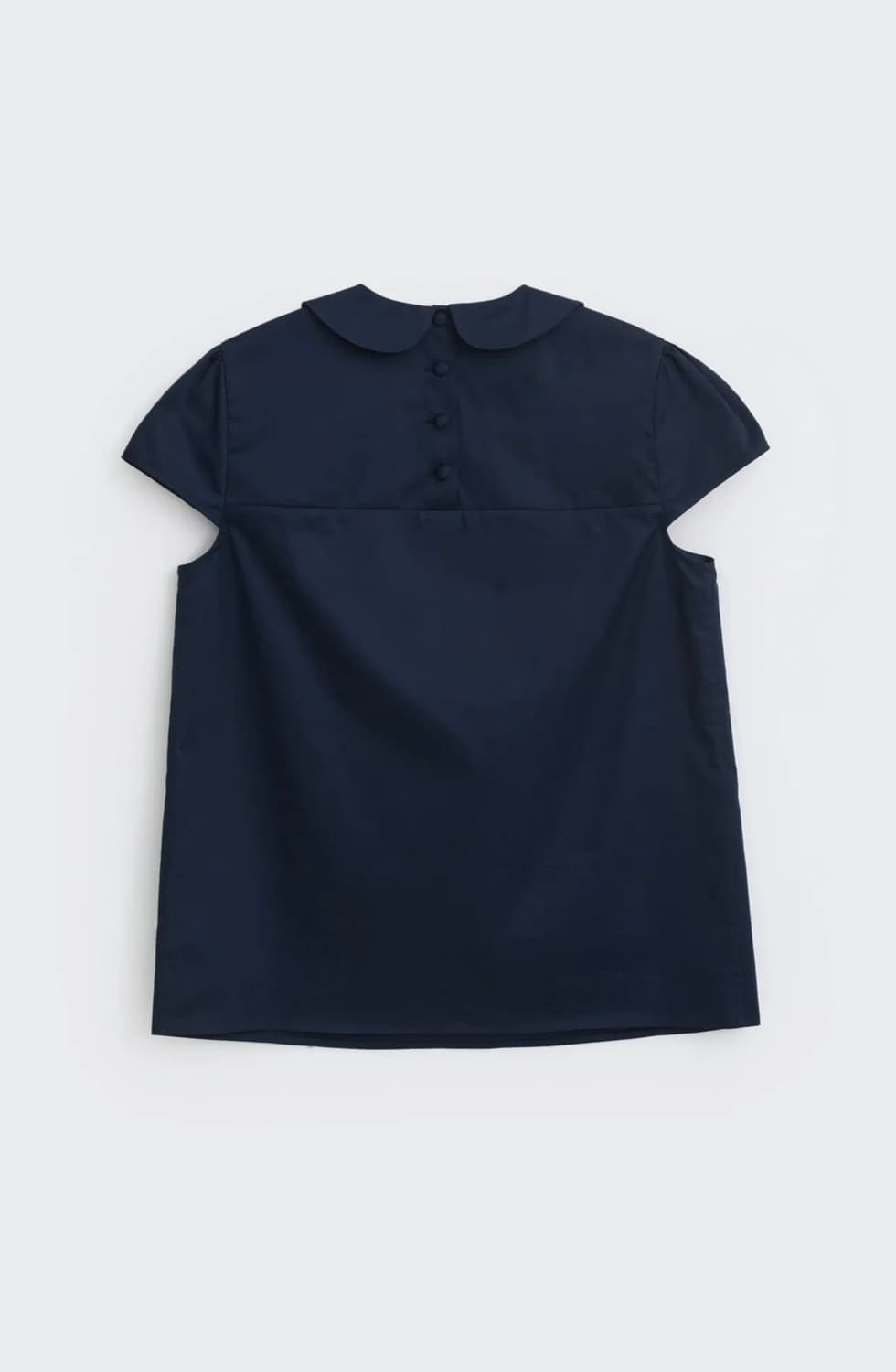 Cosmoss shirring cap sleeve blouse(navy) 상품이미지2