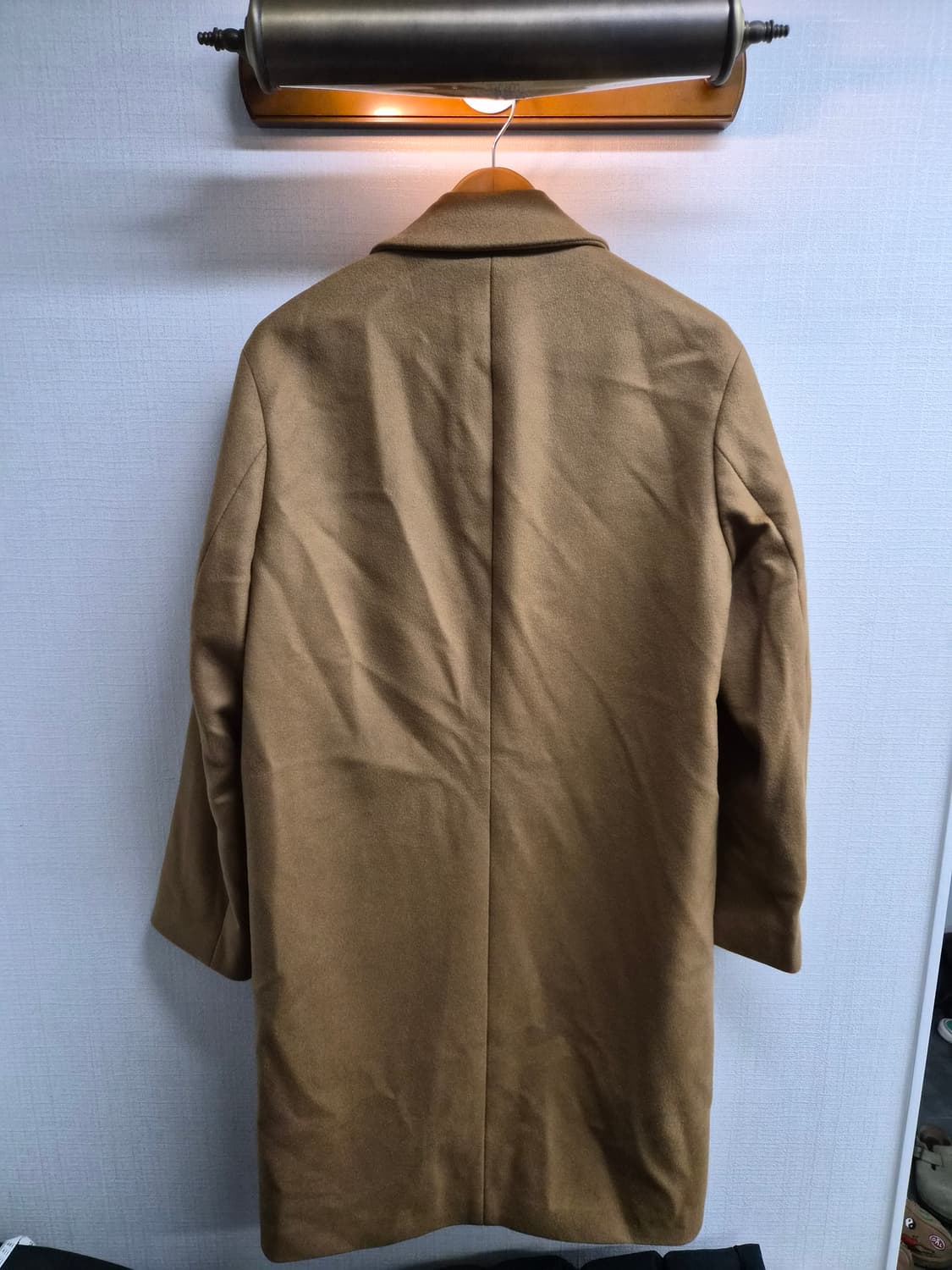 M) 인사일러스 울 90 캐시미어 10 카멜 코트 팝니다 상품이미지2