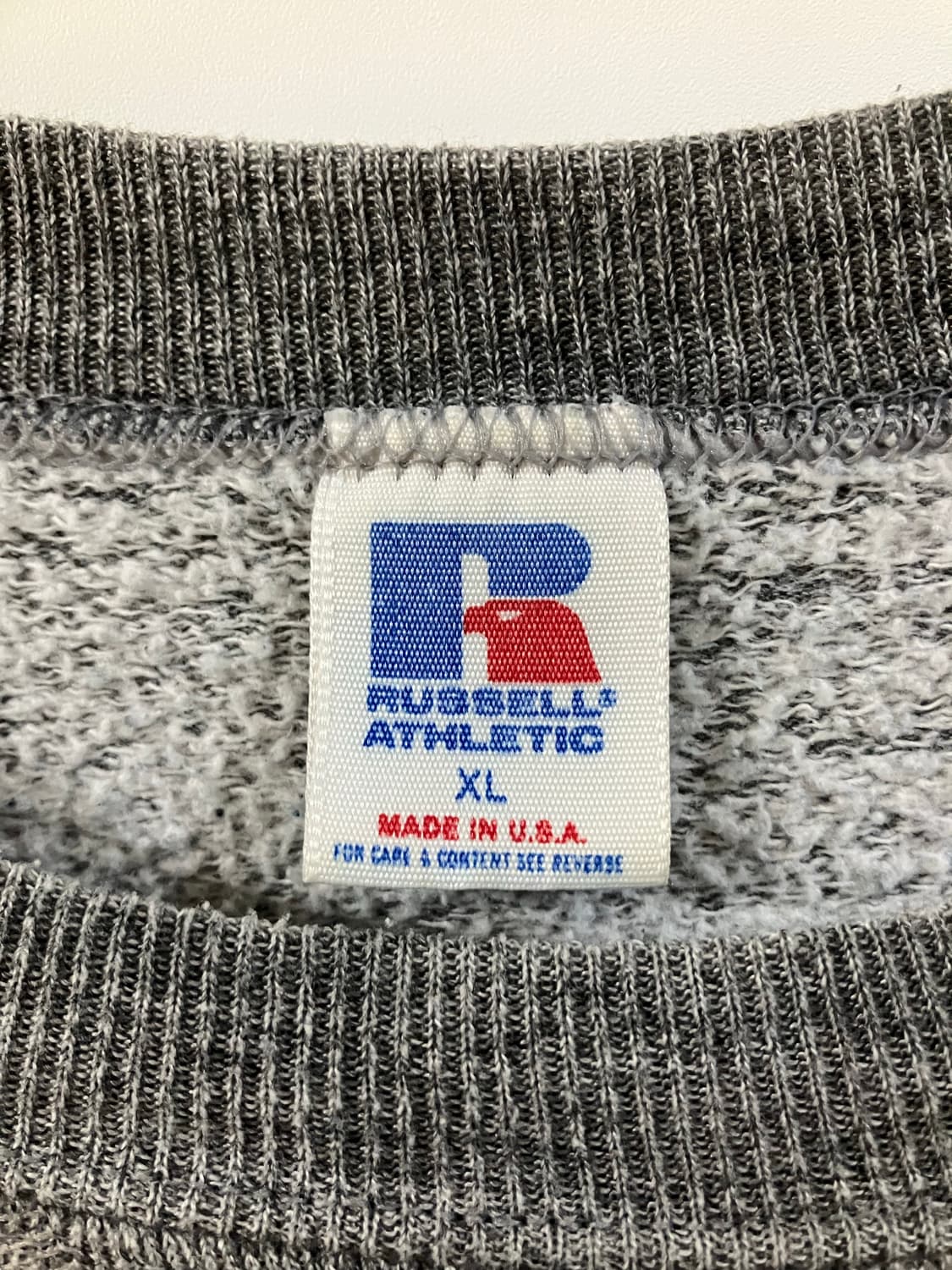 80s 러셀 스웻셔츠 맨투맨 XL 그레이 made in USA 상품이미지3