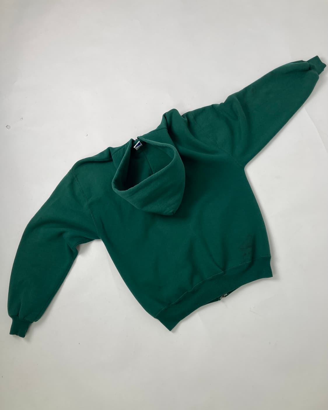 90s Russell Zip Up Hoodie (green) 상품이미지2