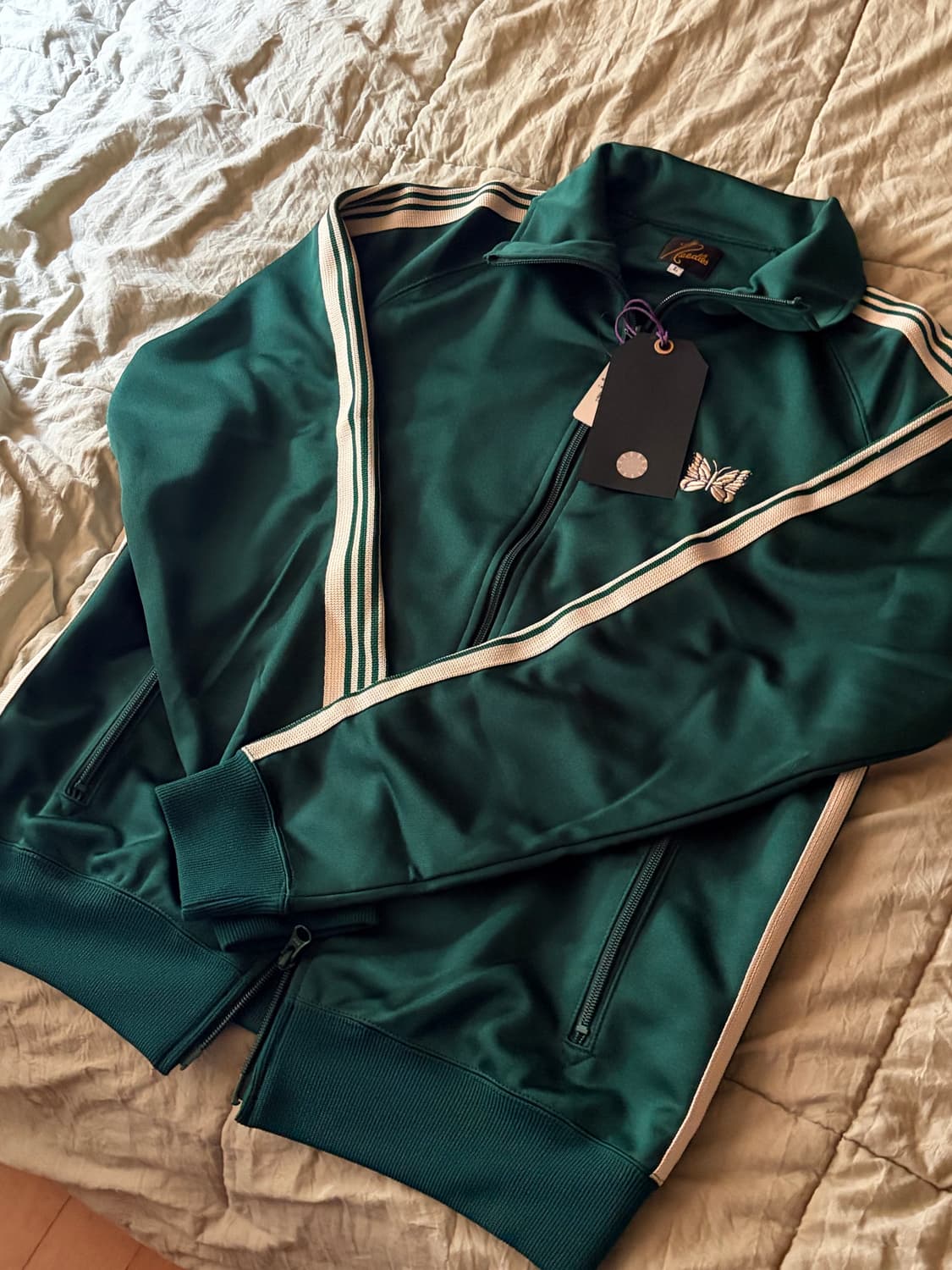 니들스 LHP 별주 폴리스무스 그린 트랙자켓 L 상품이미지2