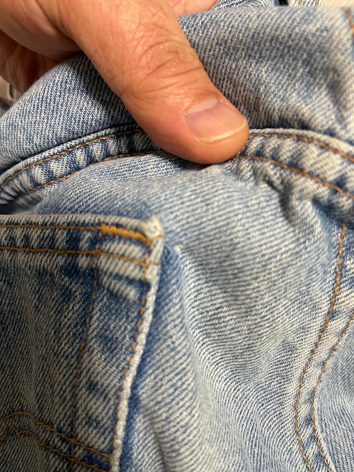 리바이스made in USA 560연청 데님청바지 34/34(기장수선) 상품이미지7