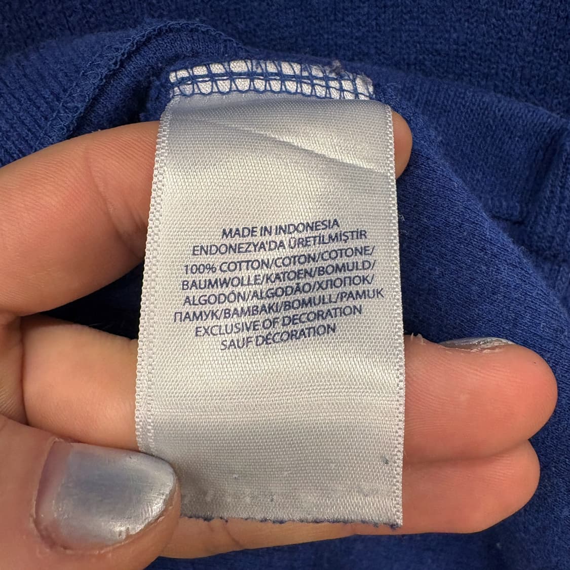 90s 폴로 랄프로렌 파인리브 하프집업 코튼니트 스웨터 블루 N639 상품이미지8