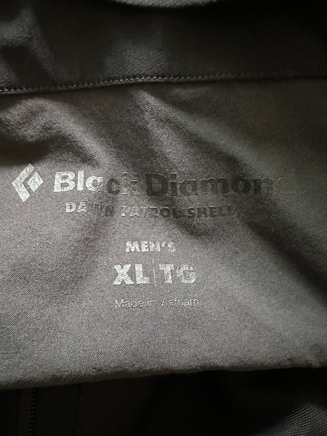 블랙다이아몬드 던패트롤 XL 블랙 소프트쉘 상품이미지5