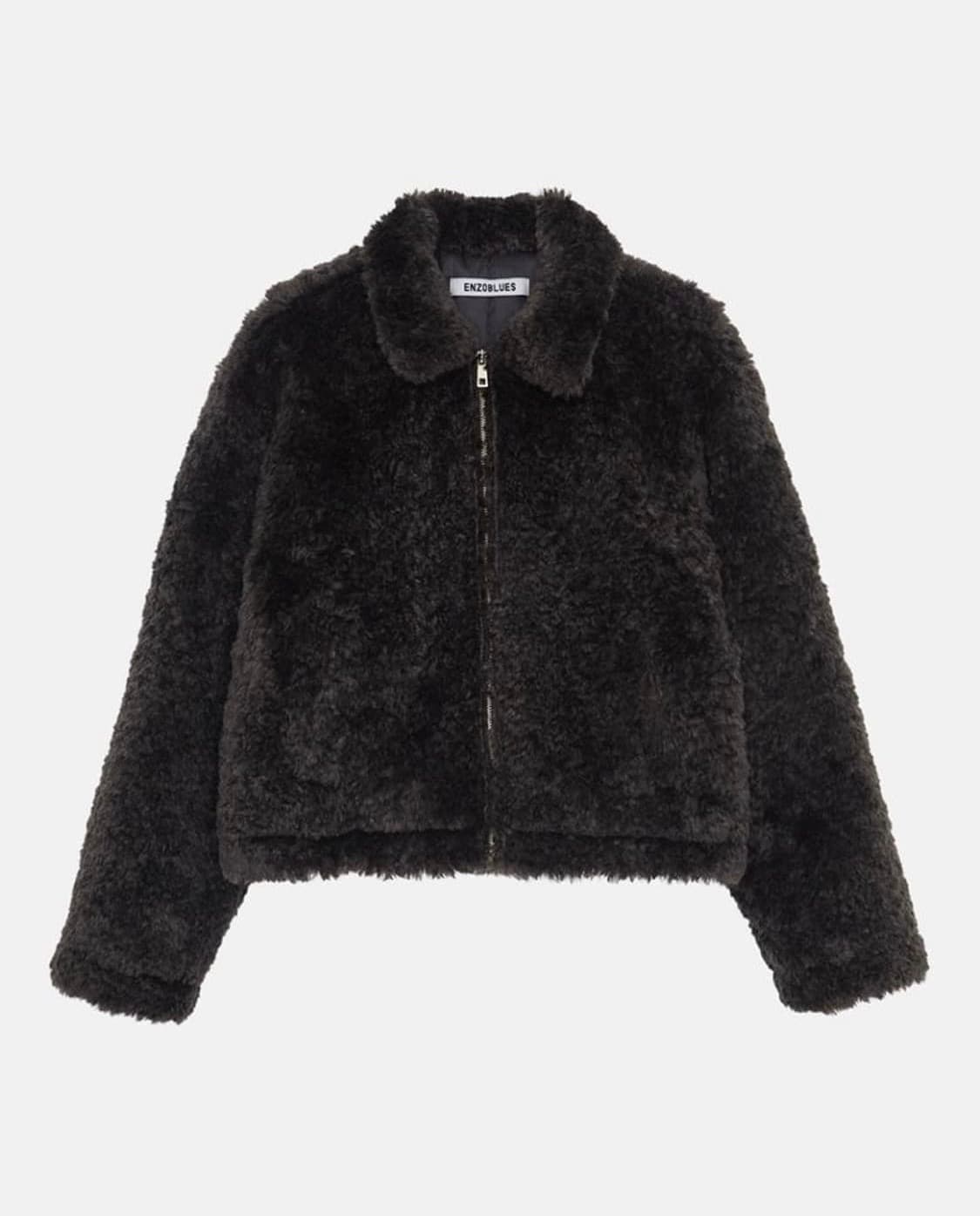 구해요) 엔조블루스 이지 퍼 자켓 차콜 상품이미지2