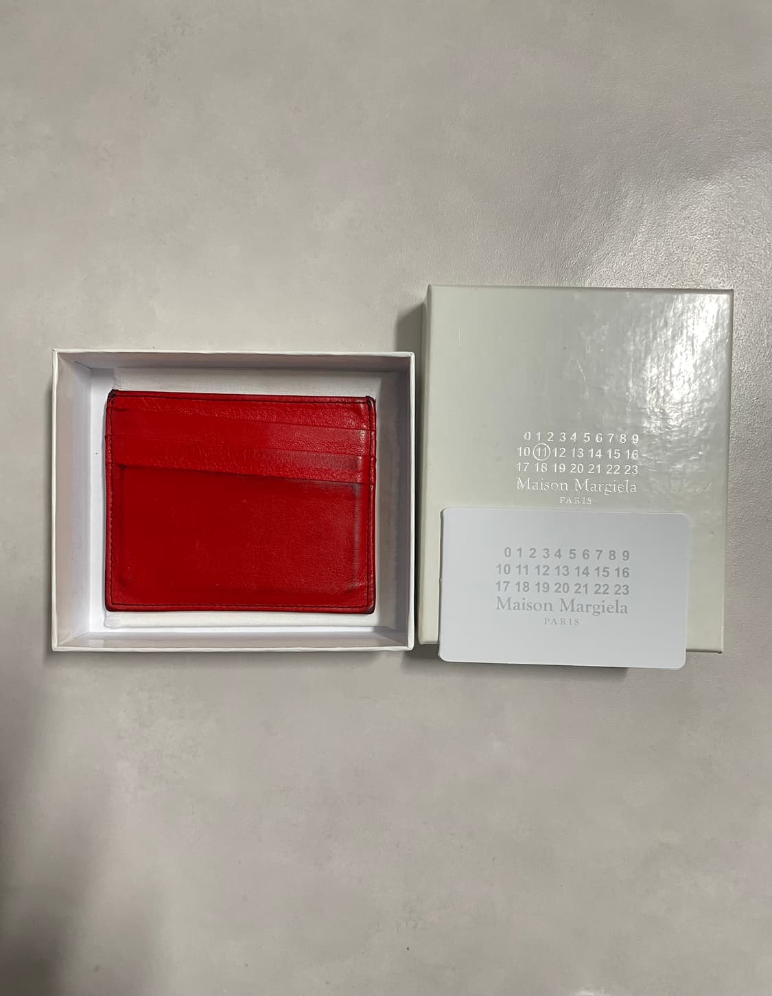 메종마르지엘라 레드 카드지갑 상품이미지2