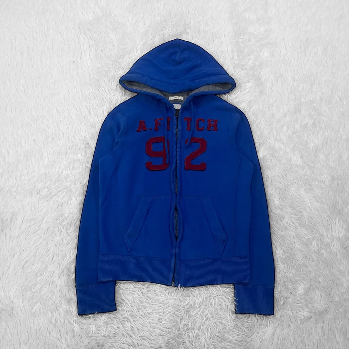 아베크롬비 스펠 로고 후드집업 블루 상품이미지2