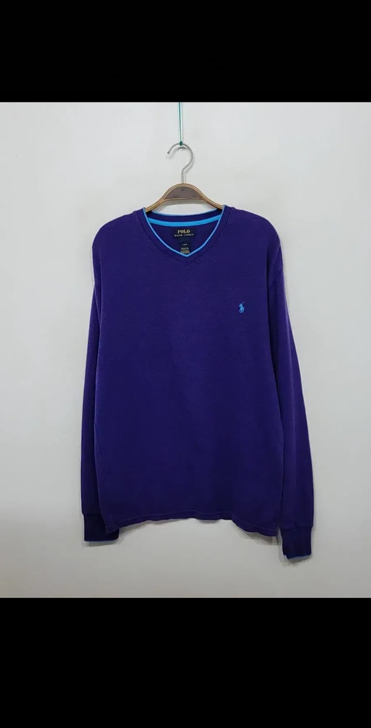 (L) 랄프로렌 폴로 롱슬리브 보라 로고 긴팔티셔츠  상품이미지1