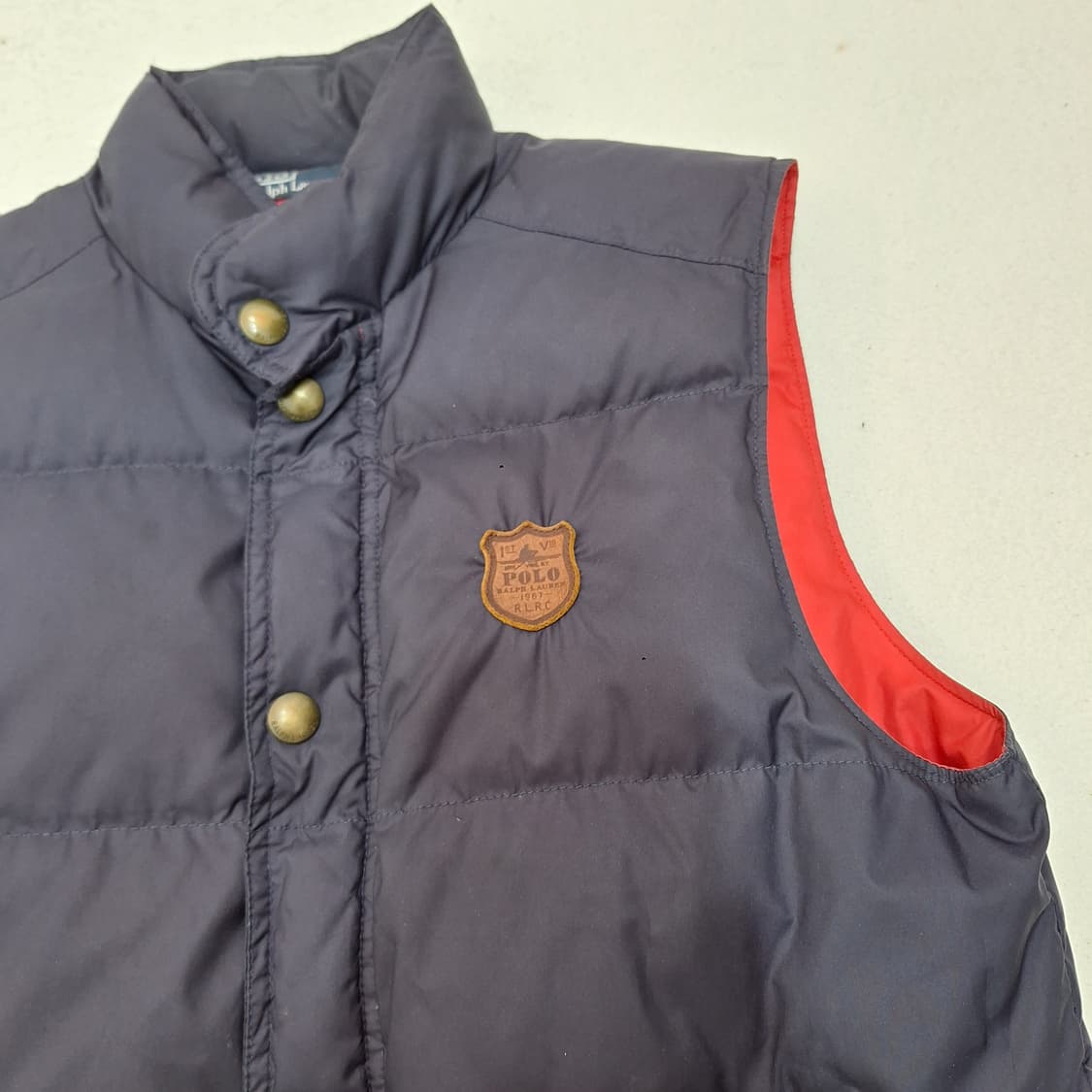 폴로랄프로렌  가죽패치패딩조끼M 상품이미지2