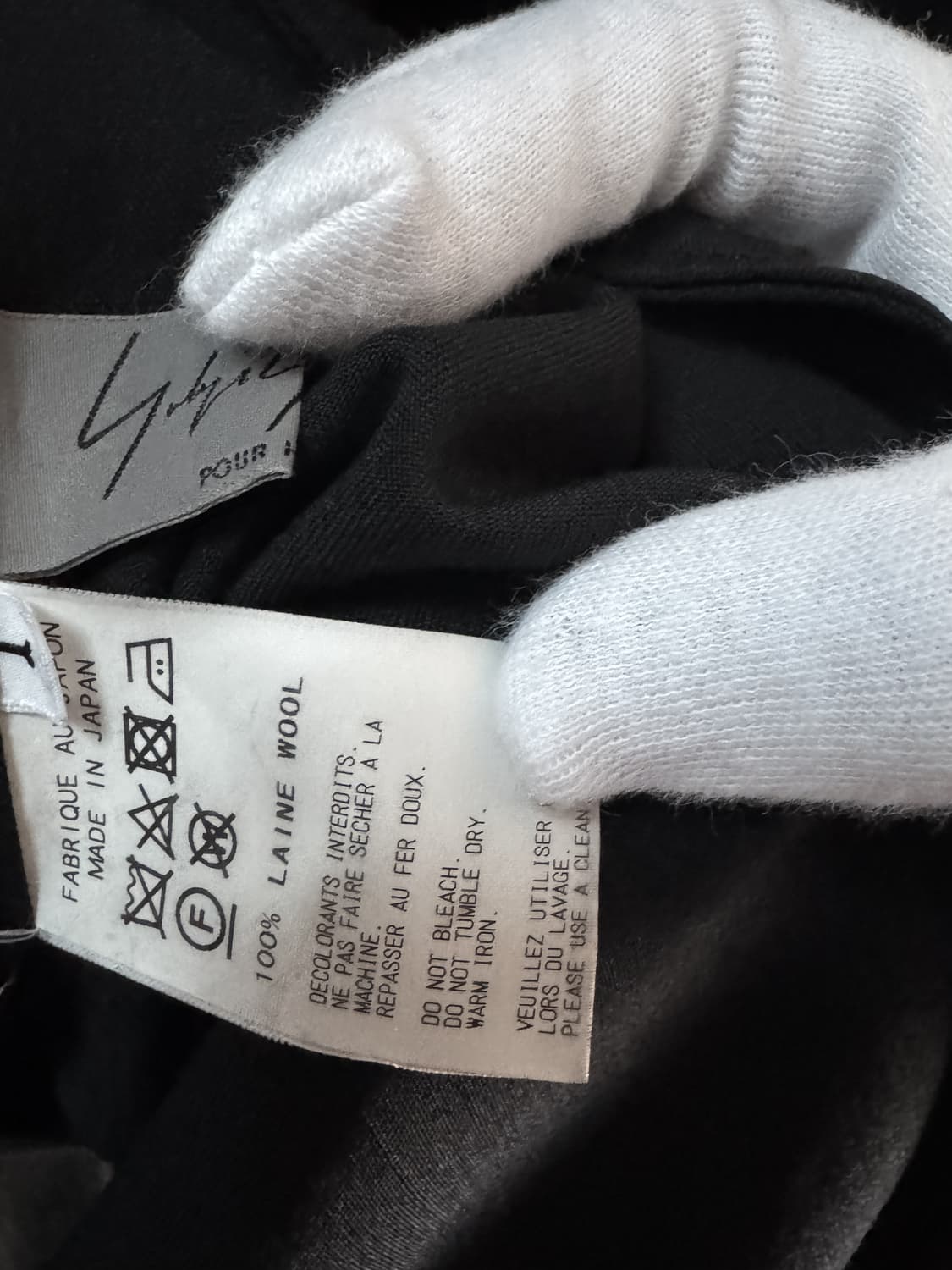 요지야마모토 뿌르옴므 17AW 울 롱 셔츠 상품이미지6