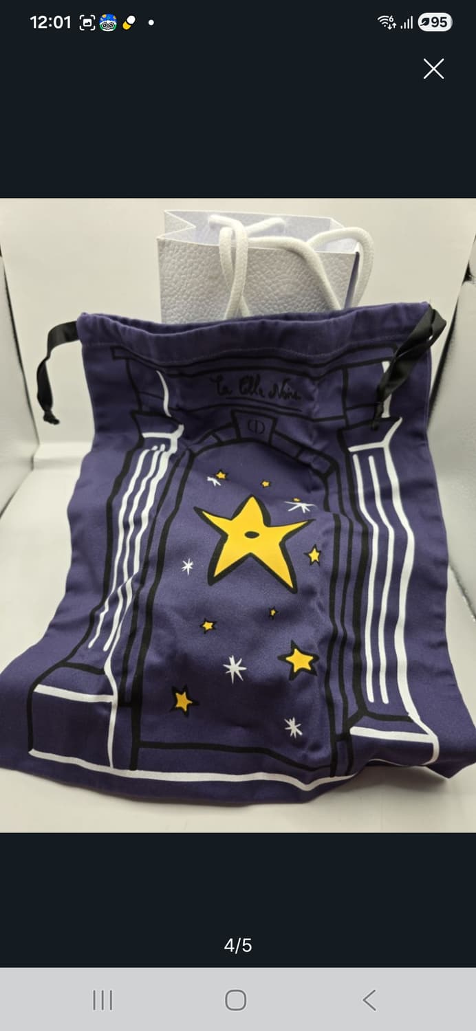 정품 디올 복주머니 천 파우치 세트 상품이미지4