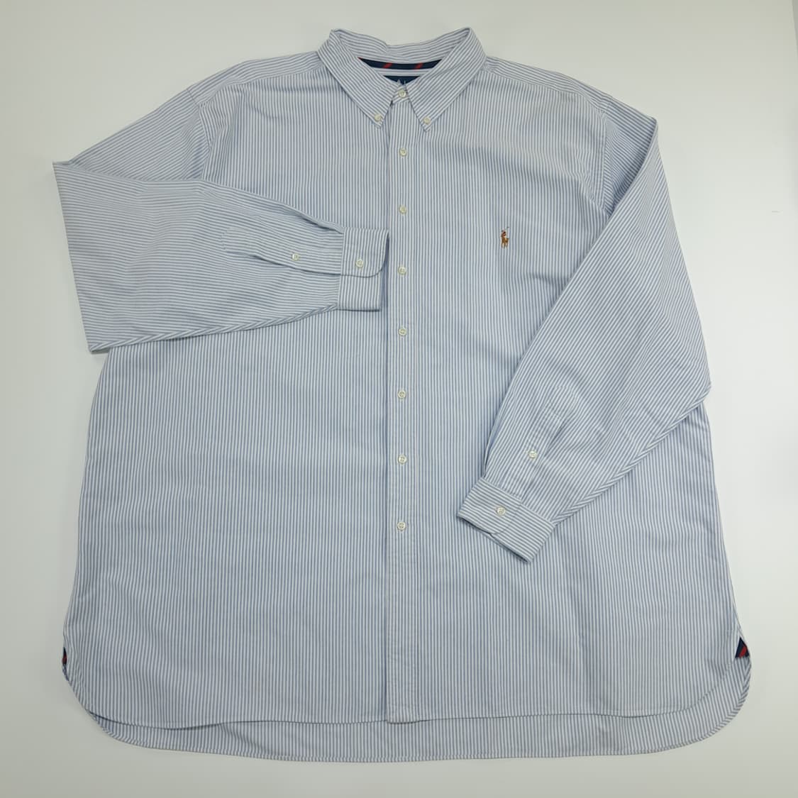 CN755 4XLT 폴로 랄프로렌 클래식블루 스트라이프 긴팔 셔츠 남방 상품이미지2