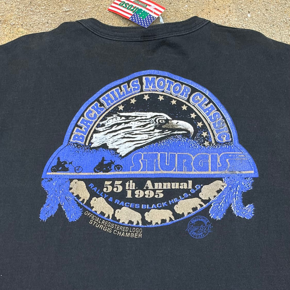 00s Made in USA 빈티지 헨리넥 반팔티 상품이미지9