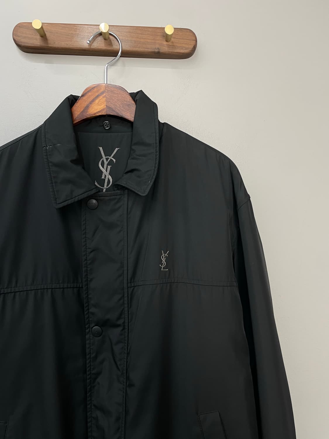 입생로랑 아카이브 폴리 쉘 블랙 자켓 H1283 상품이미지3