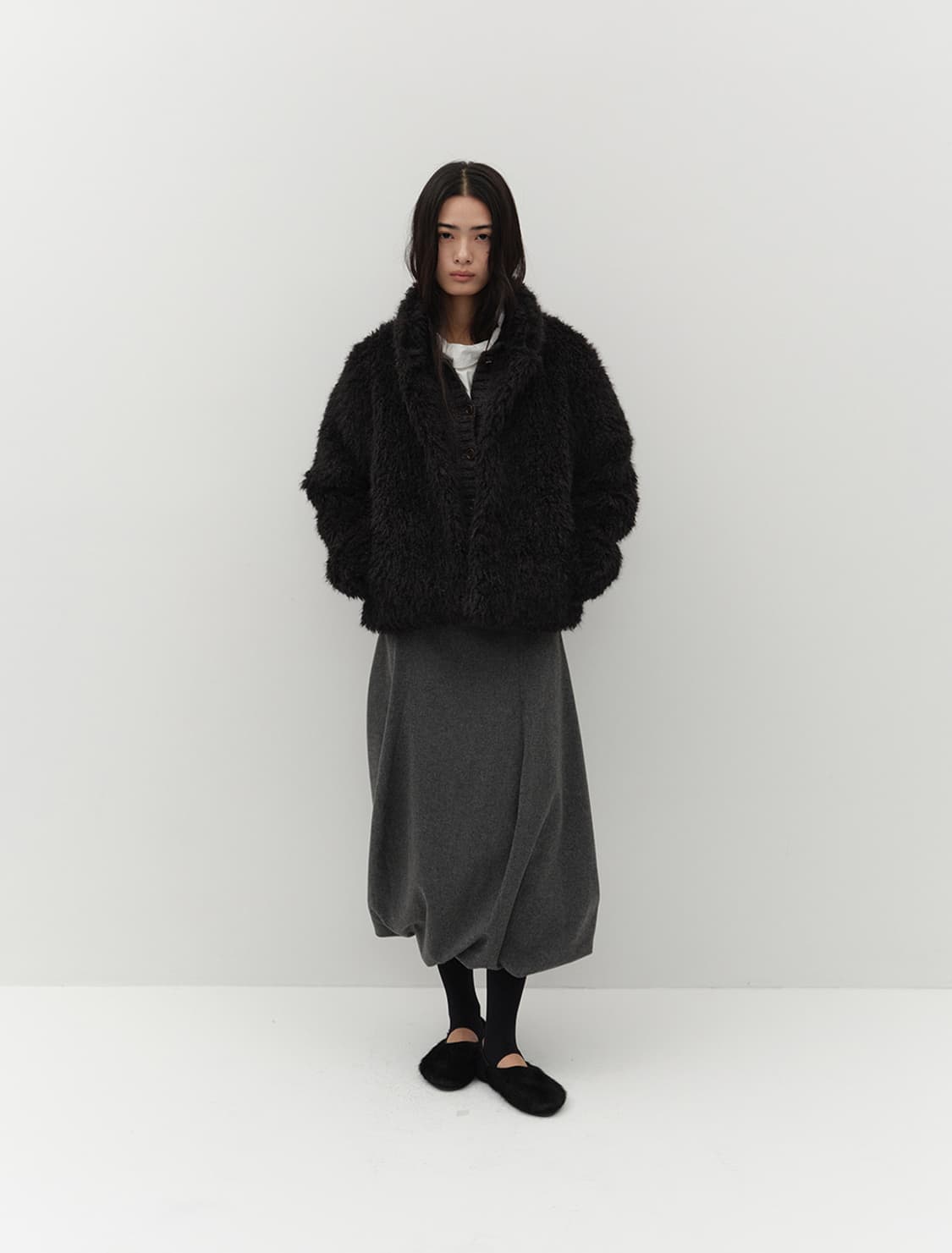 Low Tide HAIRY FUR JACKET [BLACK] 상품이미지3