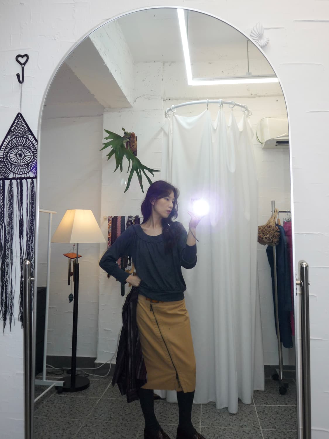 zipper midi skirt 상품이미지4