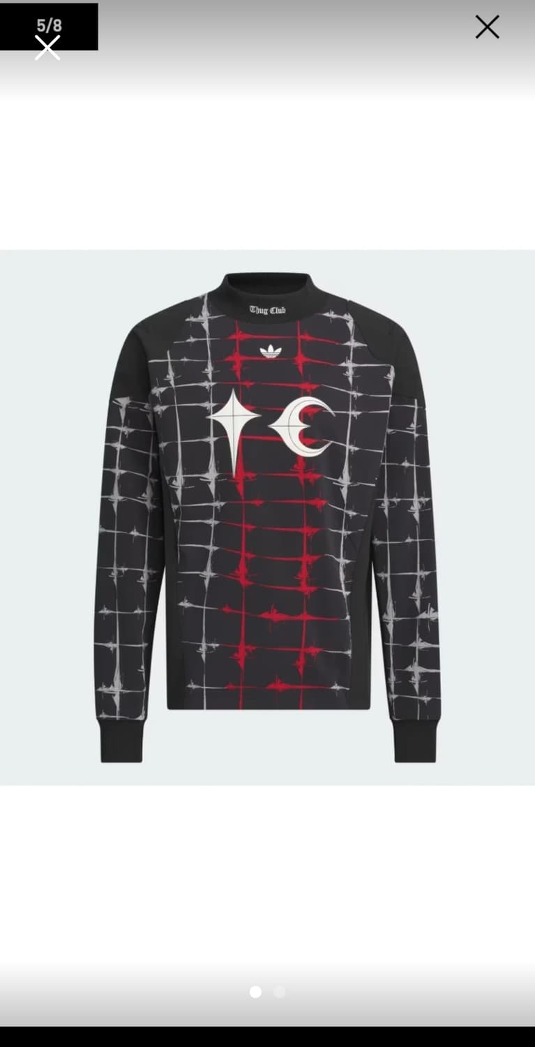 [아디다스 X 떠그클럽]골리 티셔츠 블랙 2XL 미개봉 상품이미지1