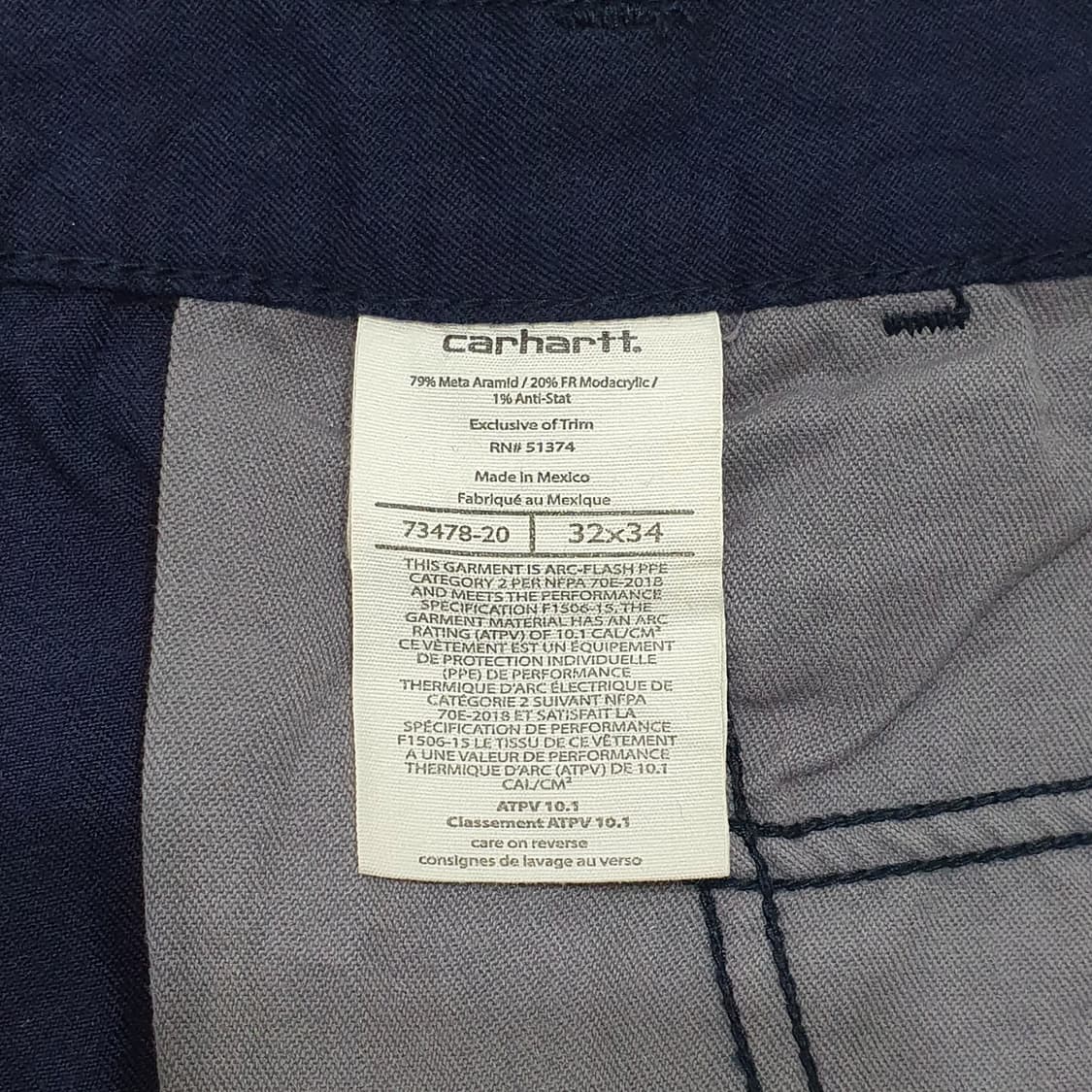 칼하트 싱글니 카펜터 fr 네이비 (32~34) 새제품 상품이미지8