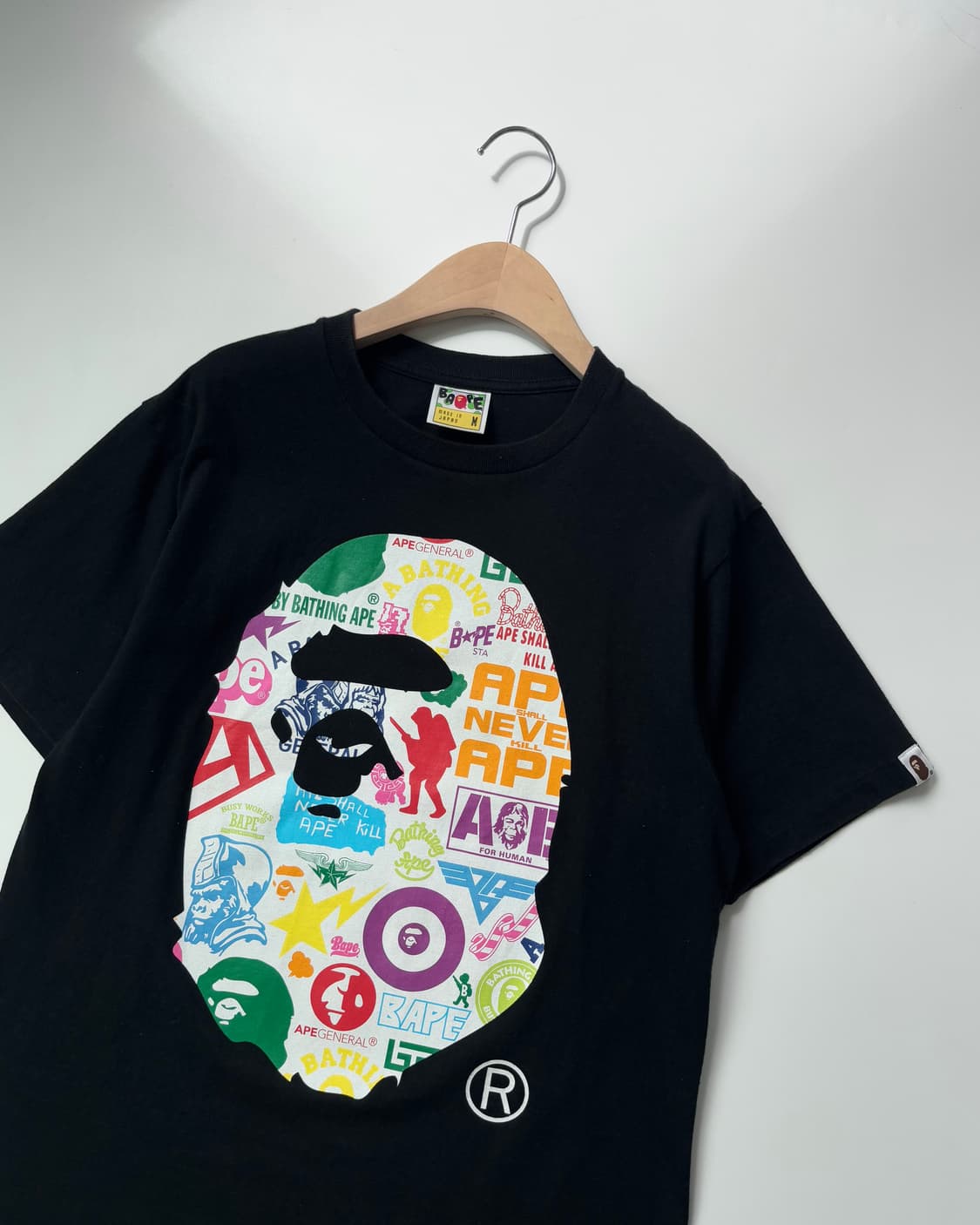 Bape 베이프 멀티컬러 빅컬리지 티셔츠   상품이미지5
