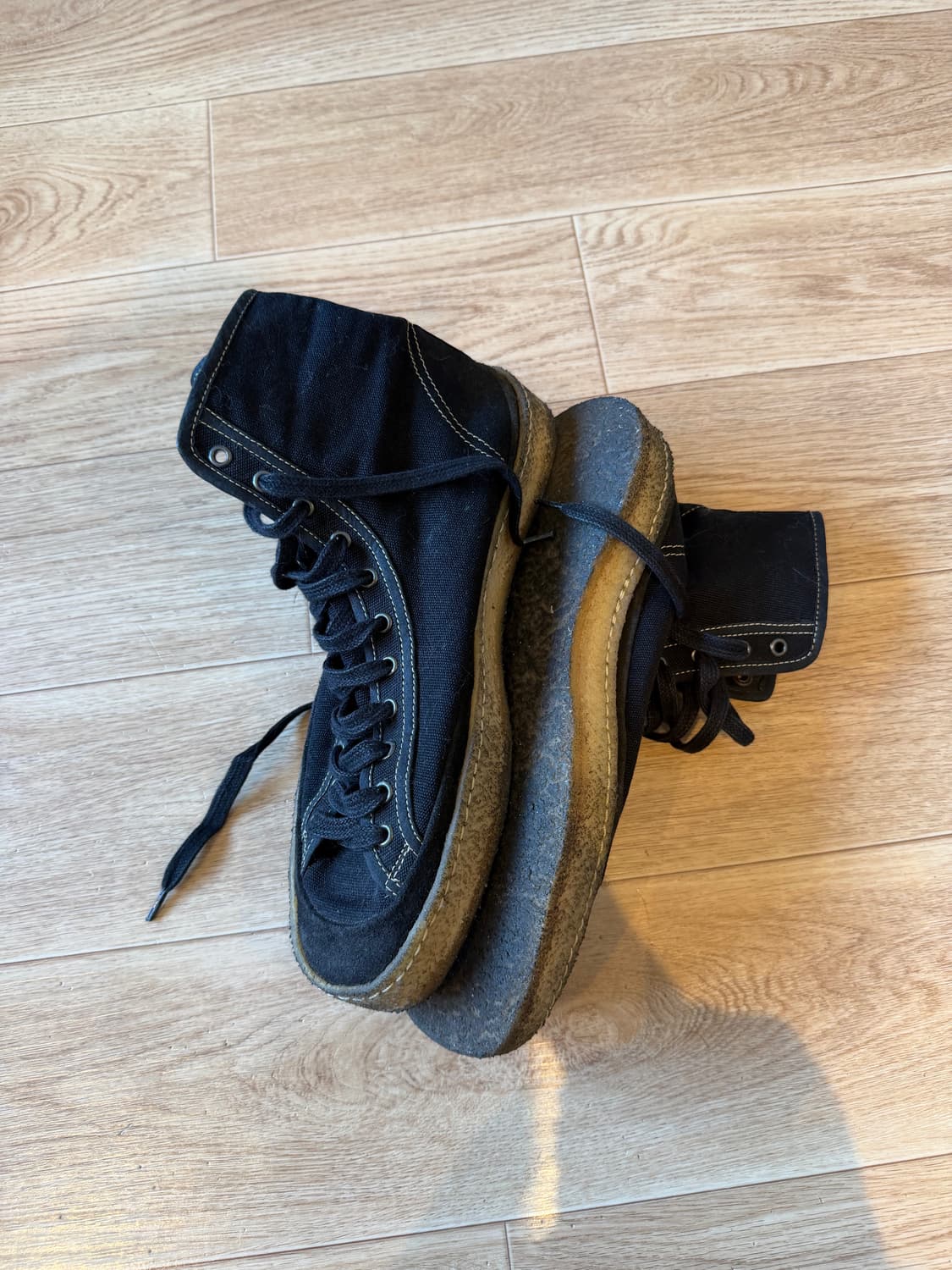 [41] 르메르 크레페솔 캔버스 하이탑 트레이너 스니커즈 상품이미지2