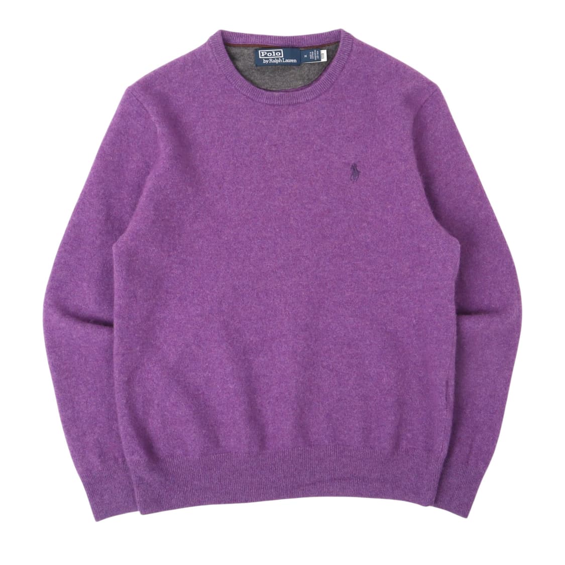 폴로 랄프로렌 신형 QR 퍼플 울 라운드 니트 상품이미지1