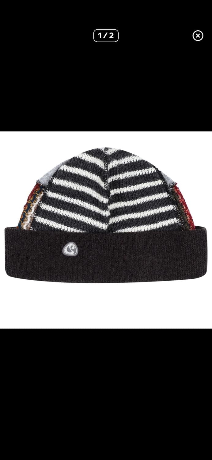 코이세이오 패치워크 비니 브라운 상품이미지1