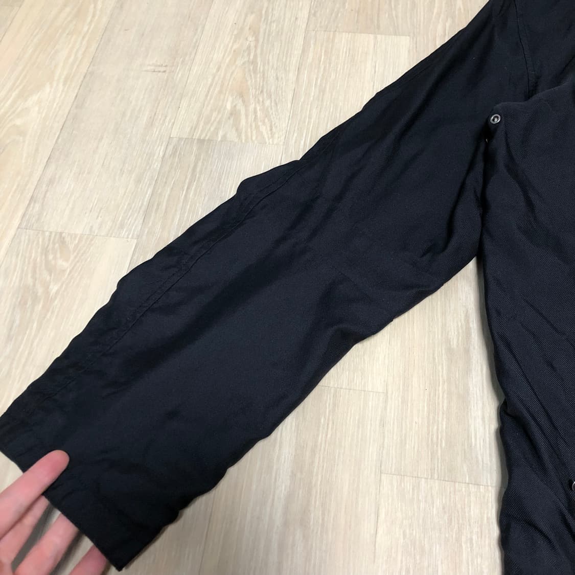 (M) 타미 힐피거 TOMMY HILFIGER 나일론 유틸리티 파카 블랙 상품이미지4