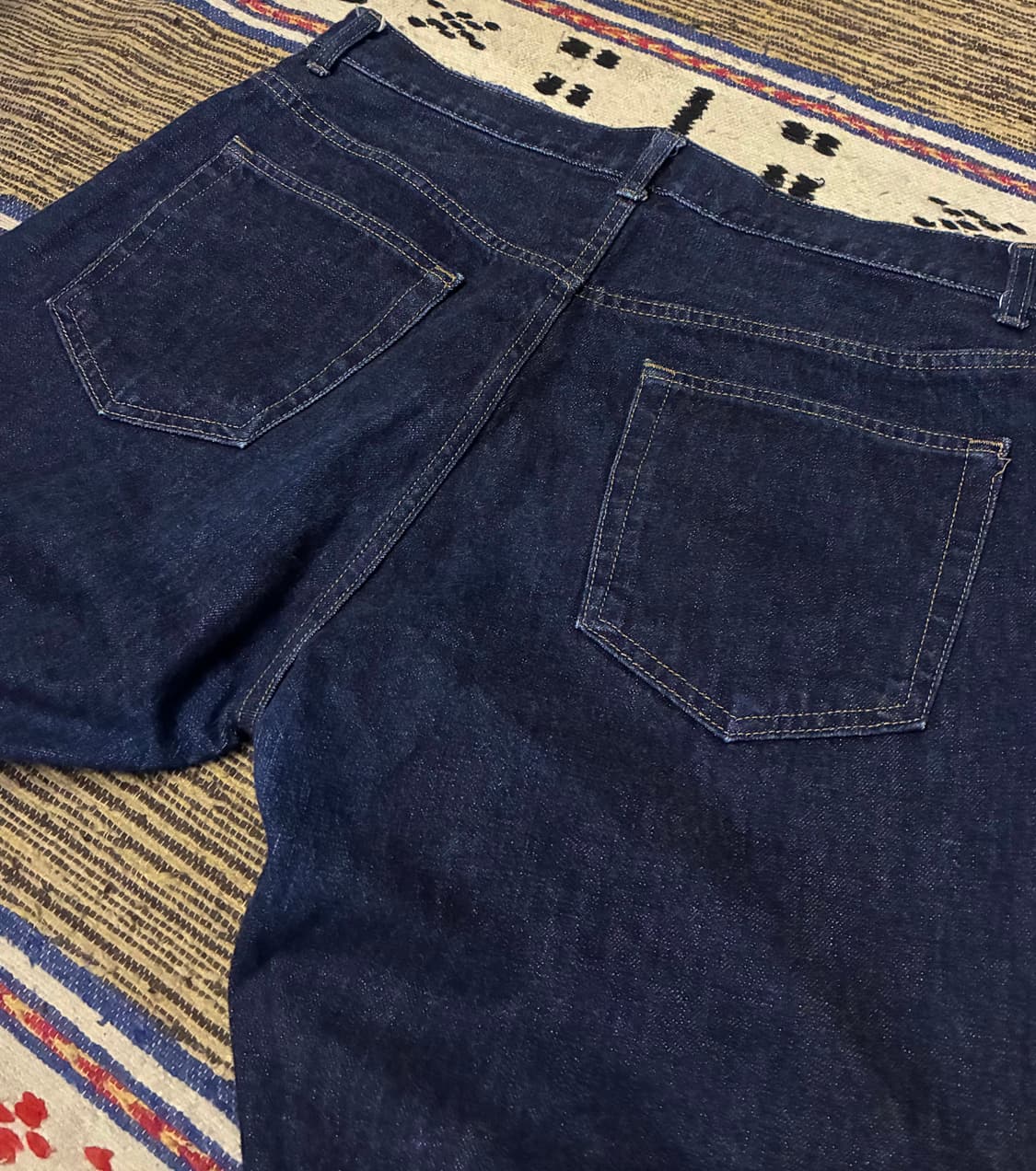 (32~33)유니온블루 5포켓 원워시 셀비지 데님 청바지 스트레이트핏 상품이미지7
