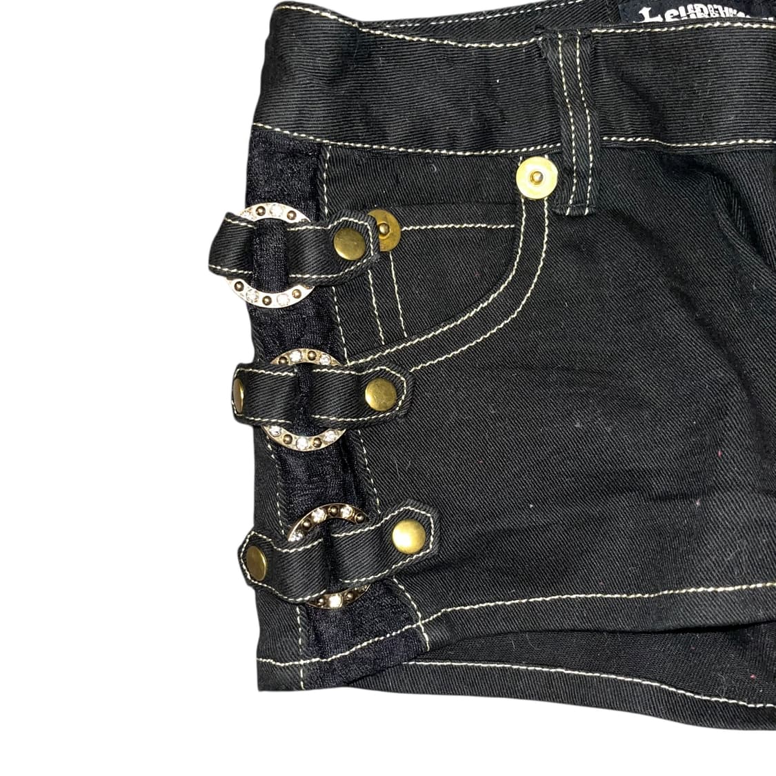 사이드 레이스 링 숏팬츠 갸루y2k펑크 상품이미지2