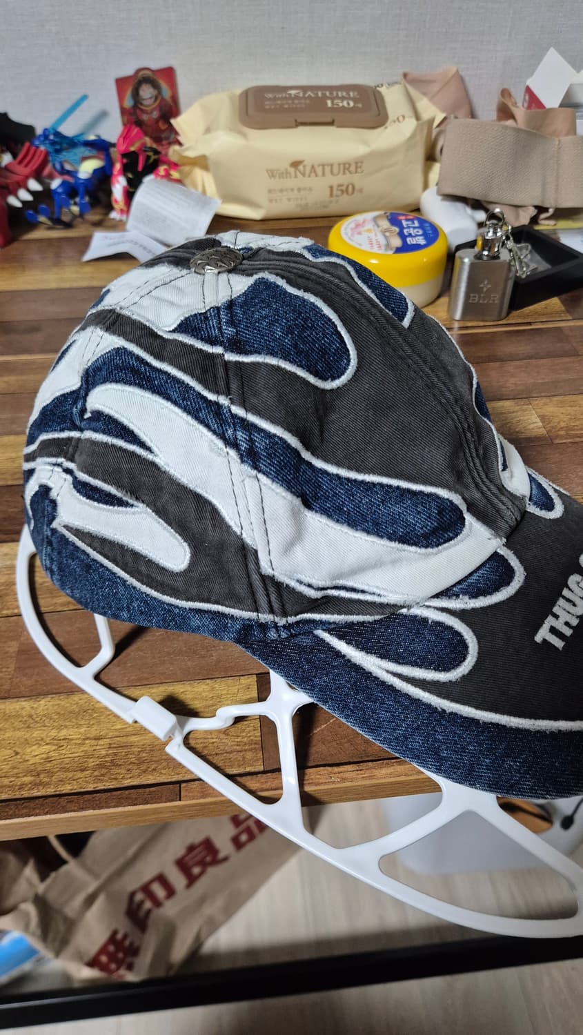 떠그클럽 불모자 쵸퍼 플레임 볼캡 블루 상품이미지2