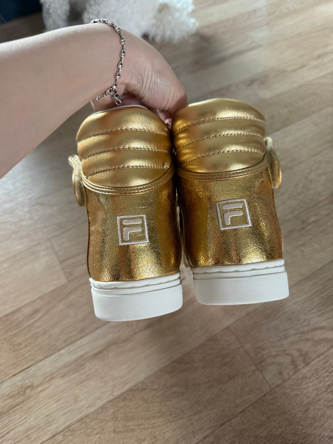 휠라 x 빅뱅 콜라보 골드 하이탑 (250mm) 상품이미지3