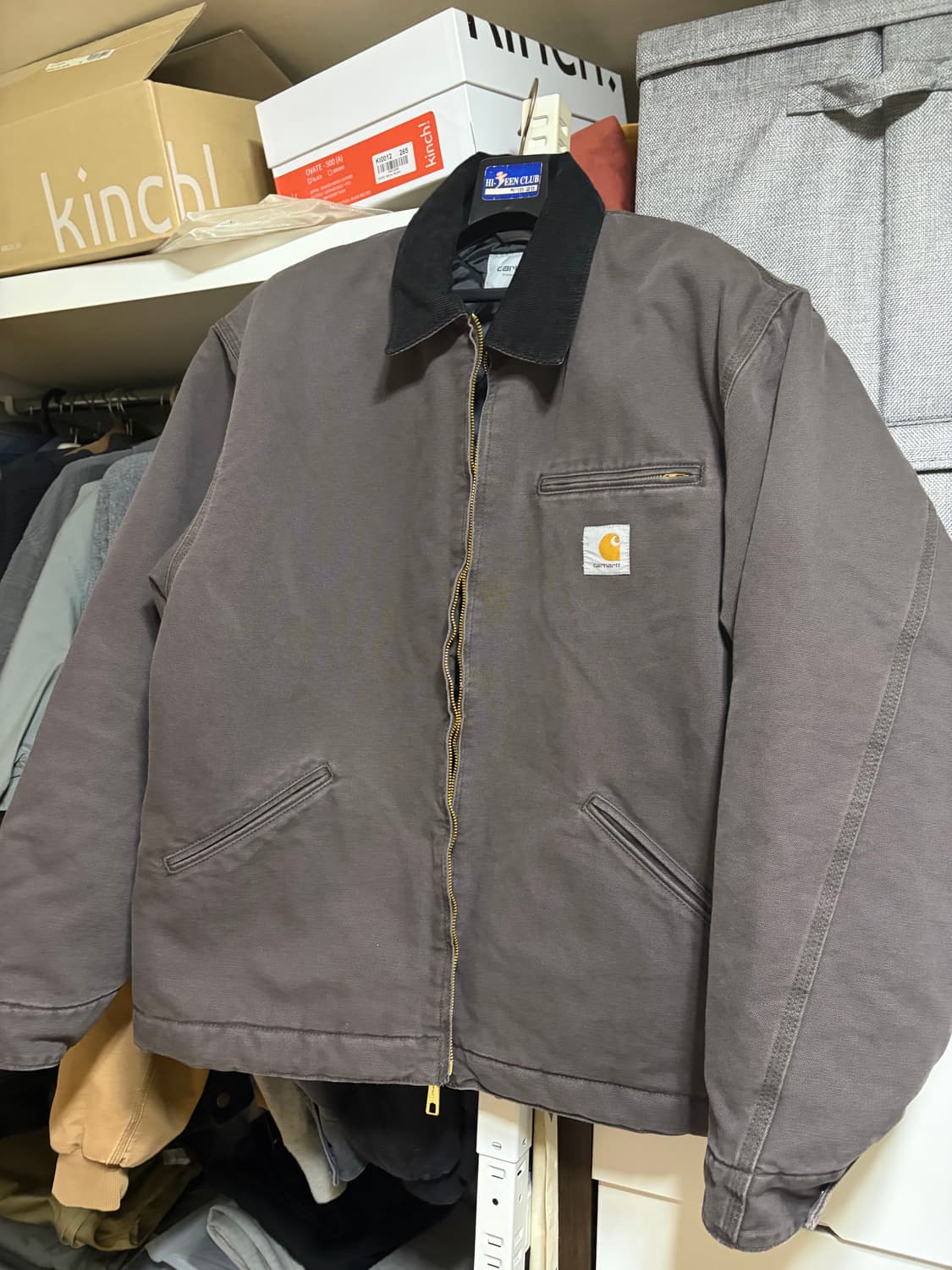 칼하트WIP OG 디트로이트 자켓 토바코블랙 L 판매합니다 상품이미지1