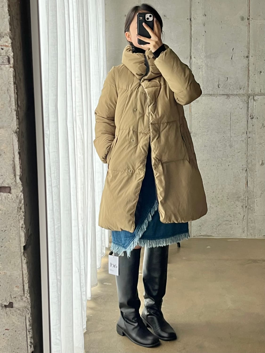 T.VIEW 리얼 다운 자켓 올리브그린 상품이미지4