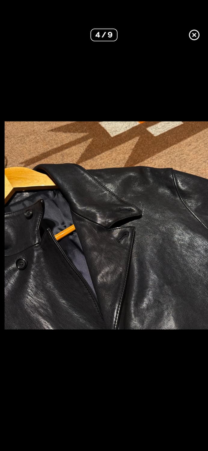 유스 워시드 레더 자켓 M 상품이미지4