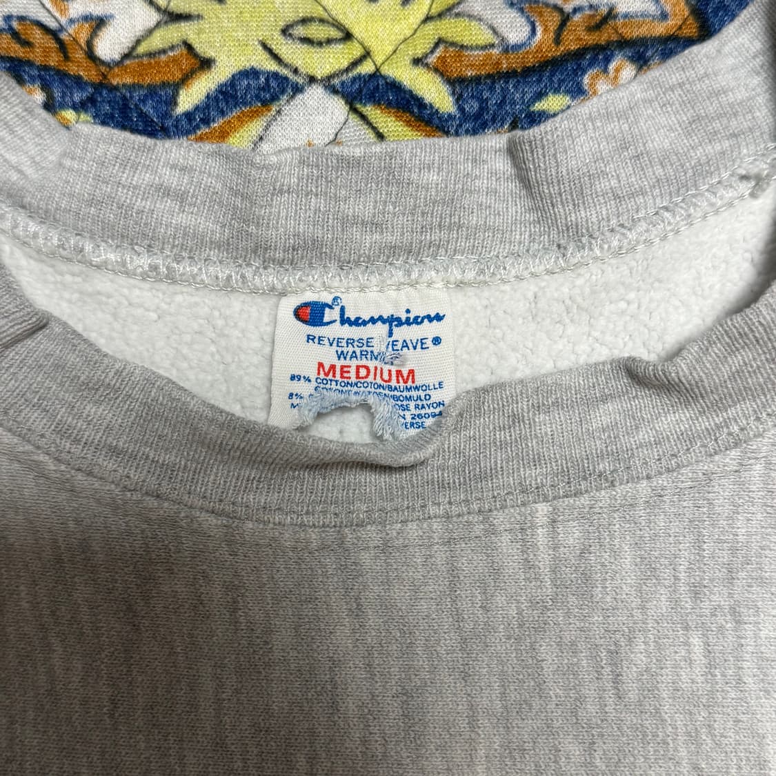 빈티지 80s USA 챔피온 리버스위브 그레이 스웻셔츠 상품이미지3