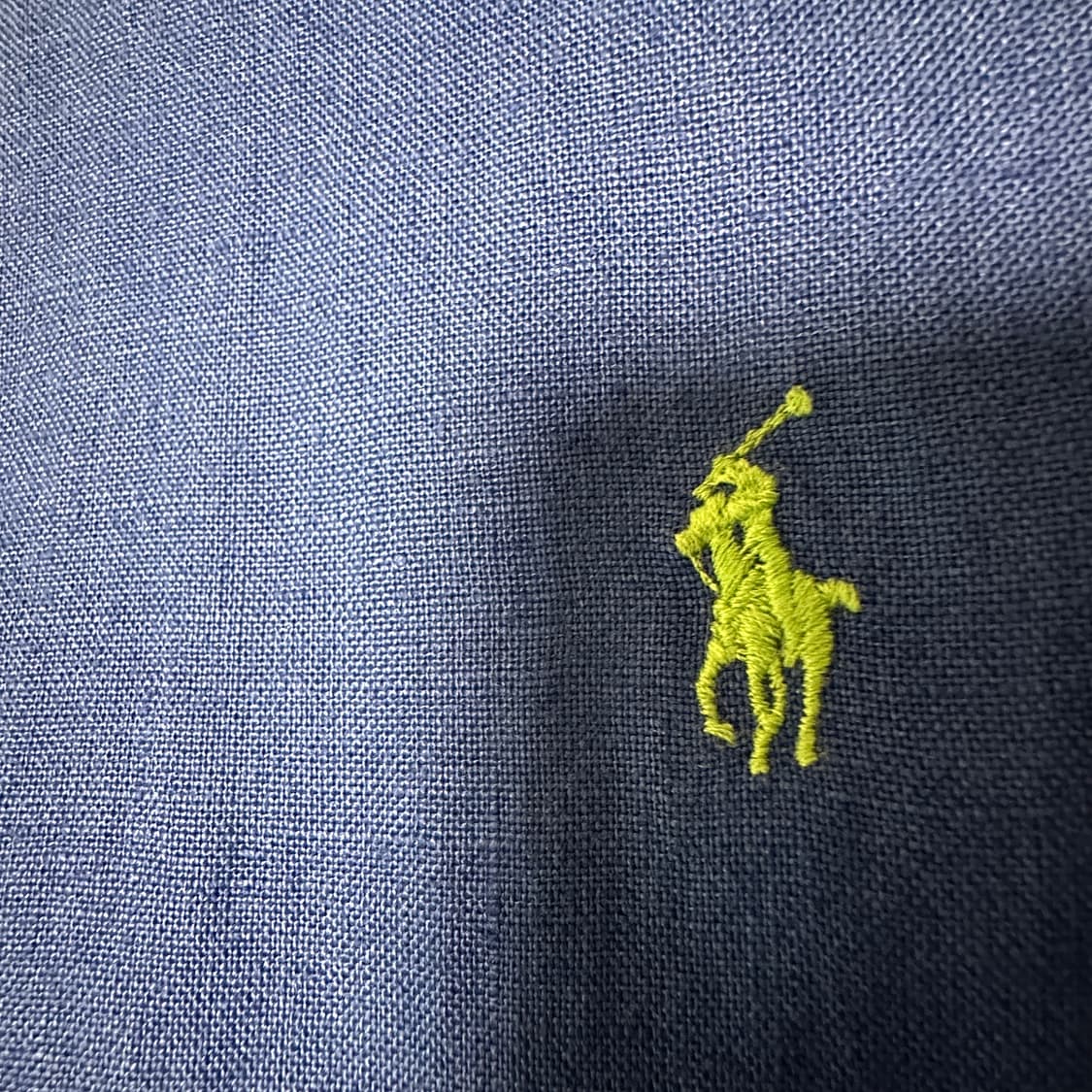 POLO RALPH LAUREN linen shirt blue 상품이미지3