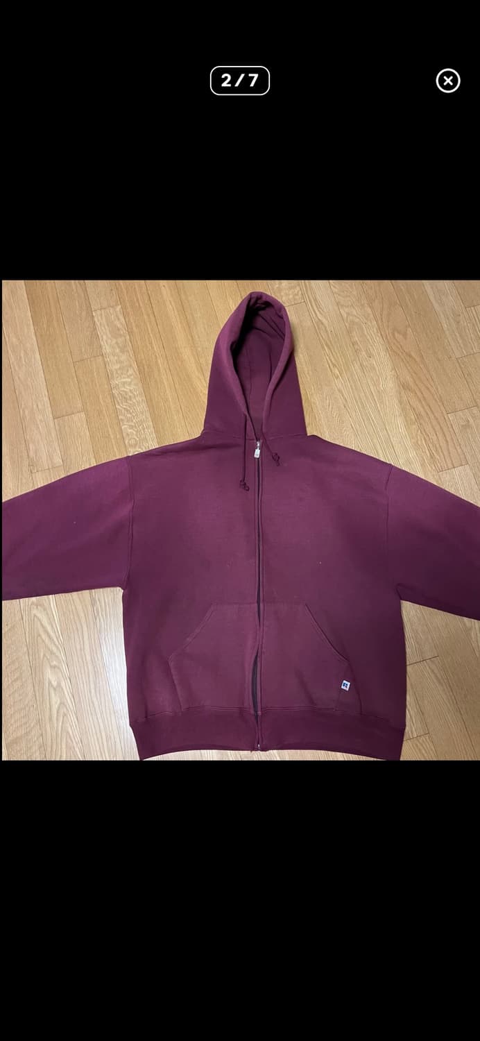 90s 러셀 빈티지 후드집업 상품이미지2