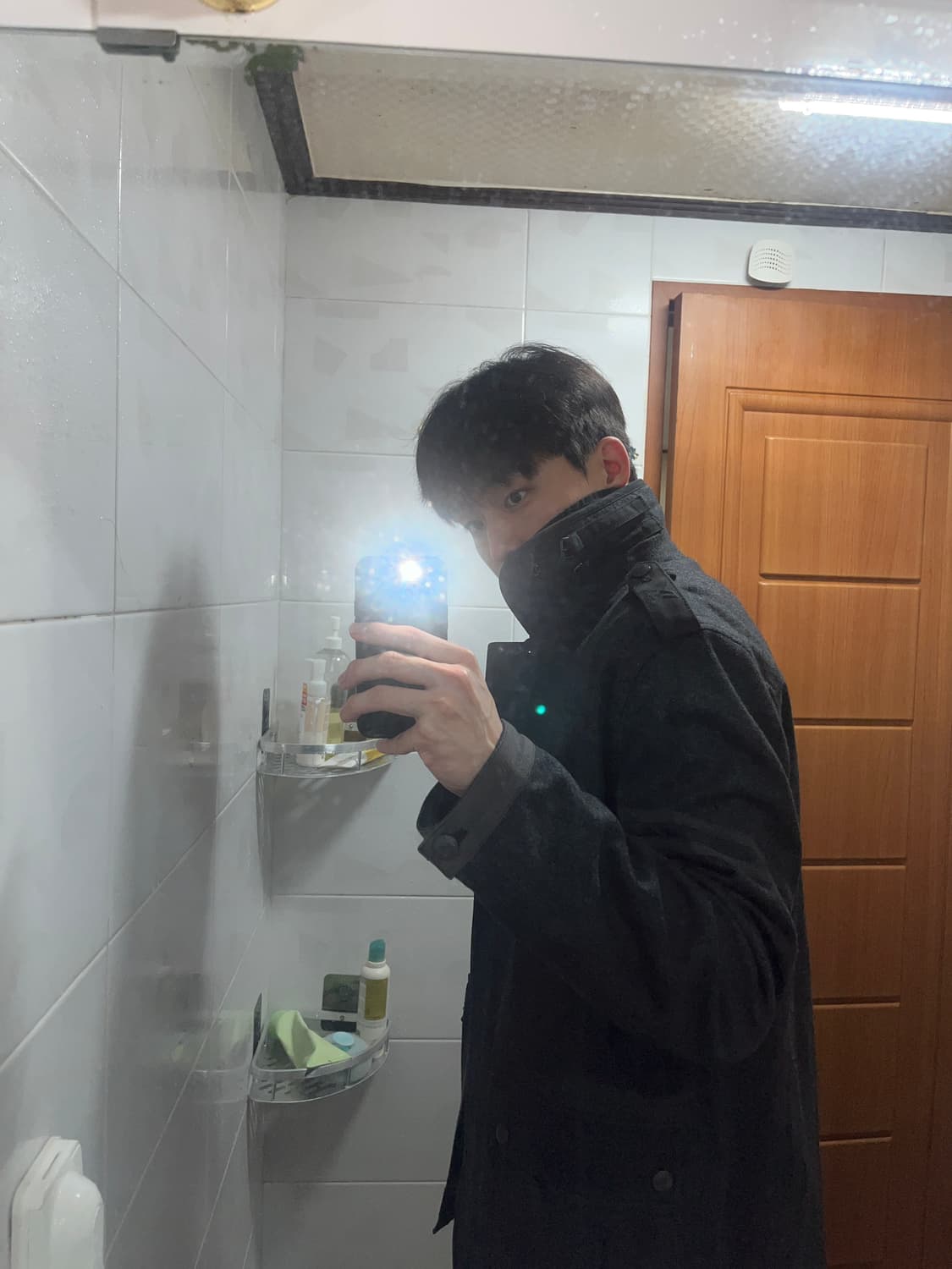 아르마니 익스체인지 울 밀리터리 견장 자켓 다크 그레이 상품이미지4