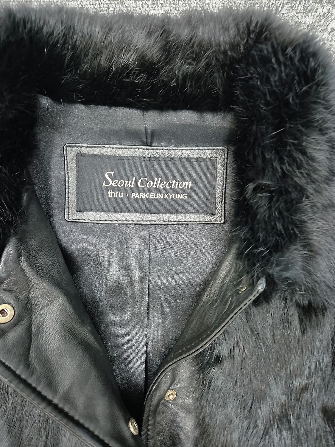 [M]<서울컬렉션>레빗퍼 블랙코트  상품이미지2